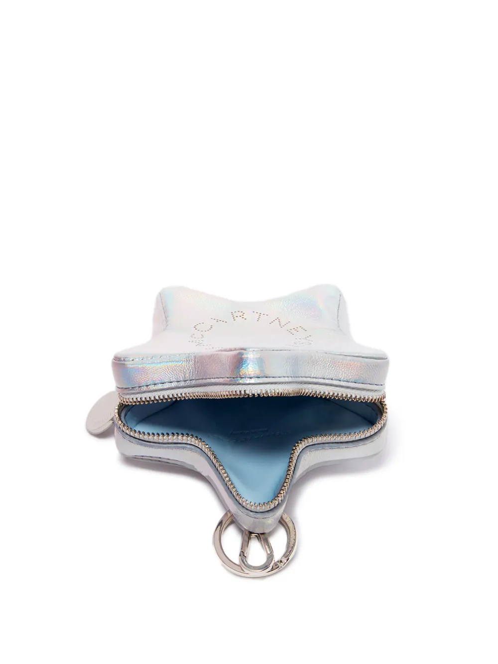 Stella Mccartney Vegan Leather Coin Purse In Silver