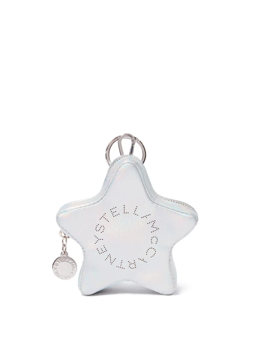 Stella Mccartney Vegan Leather Coin Purse In Silver