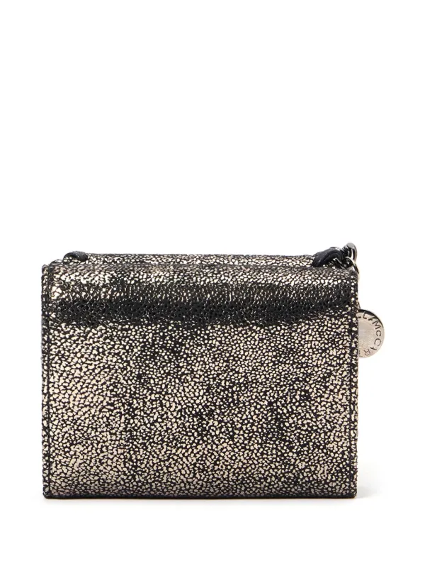 Stella McCartney Falabella tri-fold Wallet | Black | FARFETCH