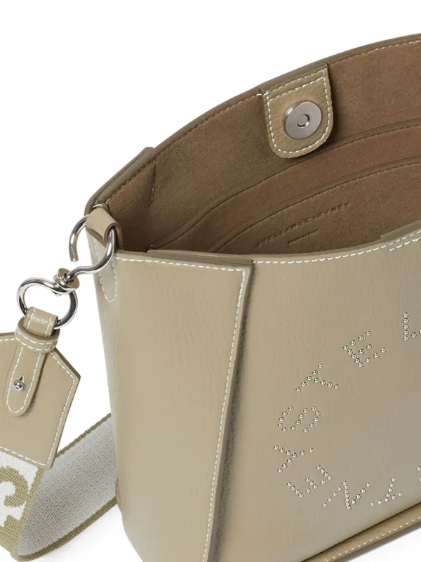 Stella McCartney Logo Square Mini Crossbody Bag | Neutrals | FARFETCH