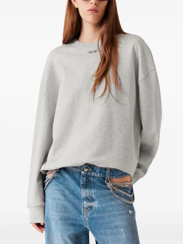 Stella McCartney logo吊饰卫衣| 灰色| FARFETCH CN