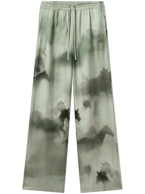 Pantalon palazzo à imprimé graphique - Stella McCartney - Modalova