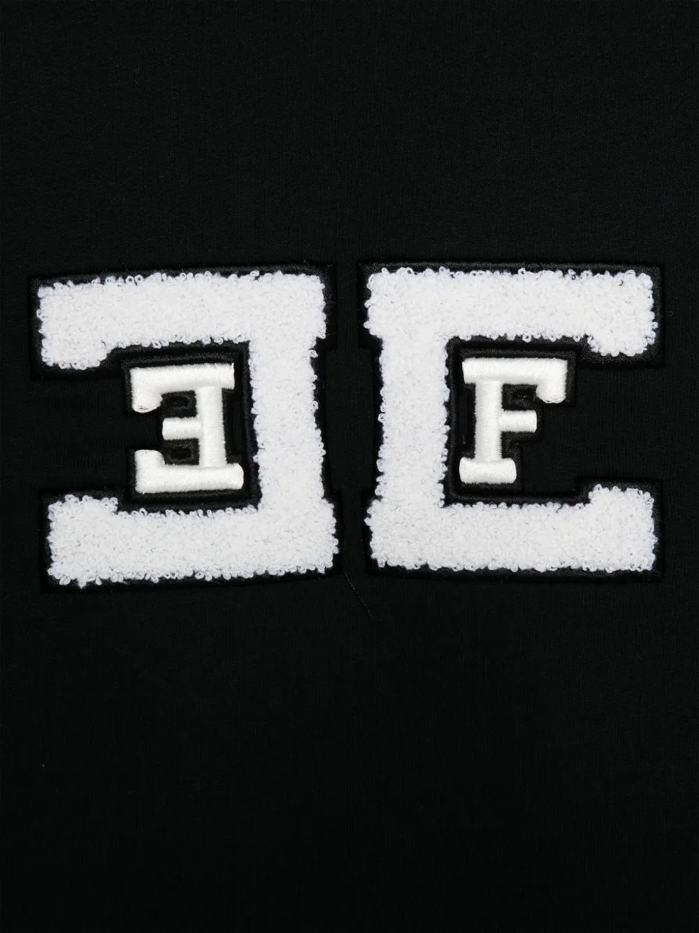 Elisabetta Franchi La Mia Bambina Sweater met geborduurd logo Zwart