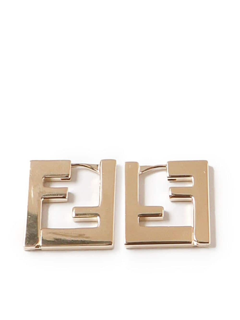 FF motif earrings