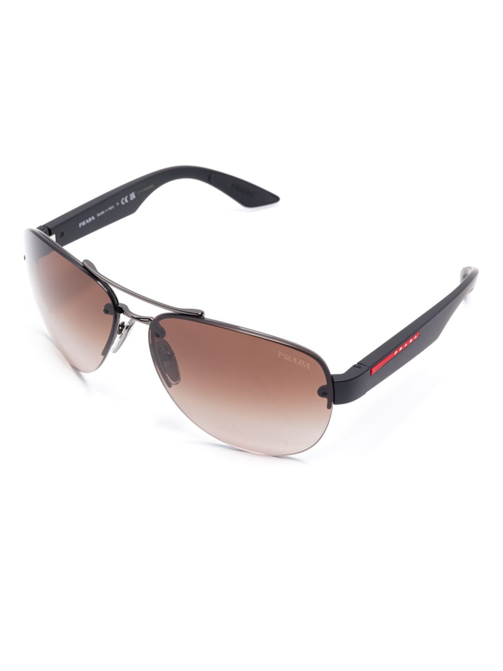 Prada Eyewear Linea Rossa sunglasses - Zwart