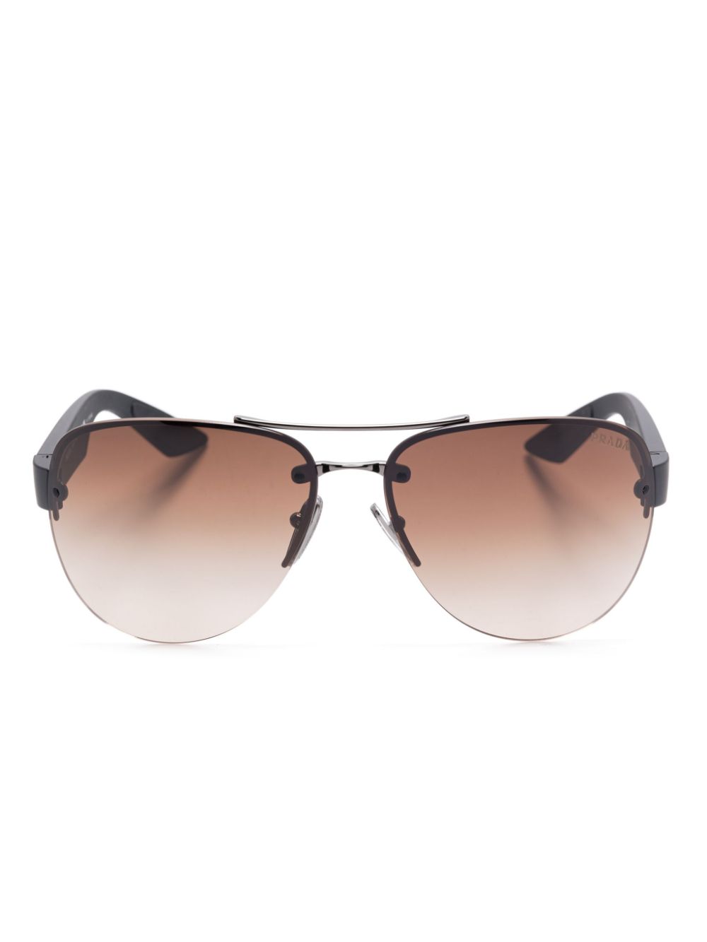 Prada Eyewear Linea Rossa sunglasses Zwart