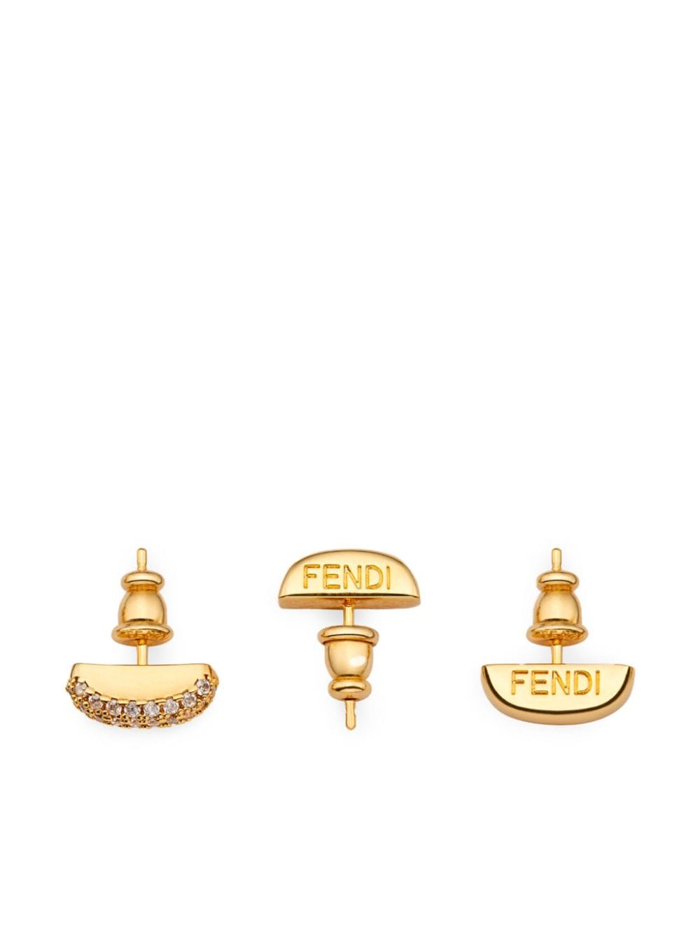 FENDI Filo Ohrringe (3er-Set) - Gold