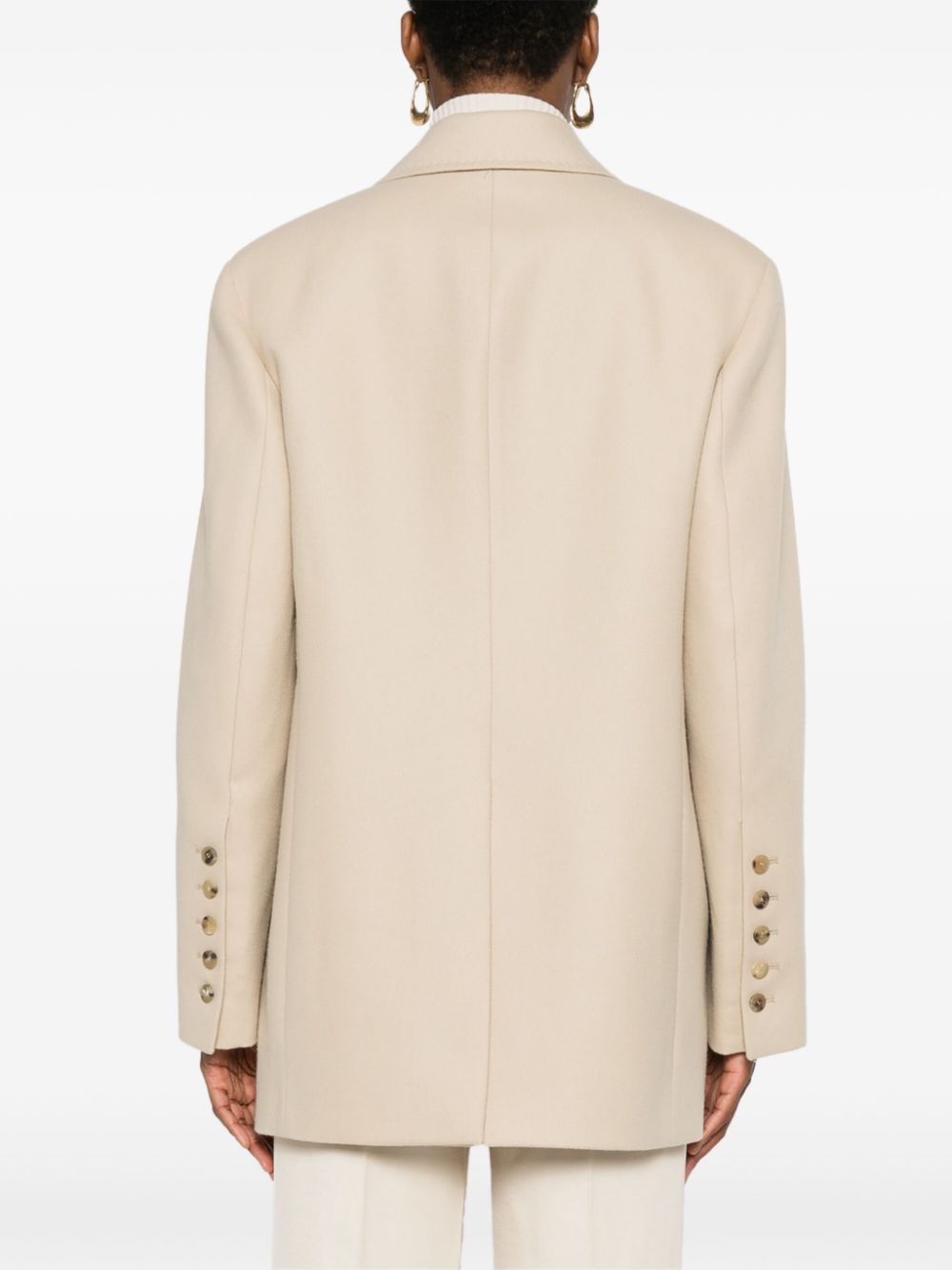 Ermanno Scervino Blazer van scheerwol Beige