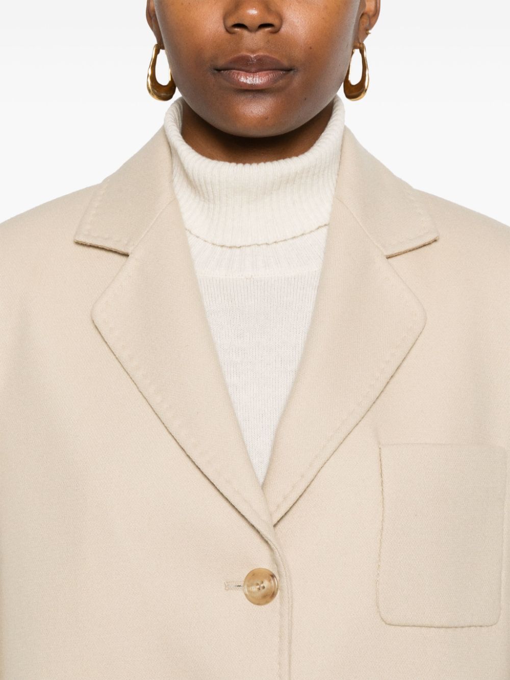 Ermanno Scervino Blazer van scheerwol Beige