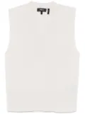 Theory V-neck vest - White