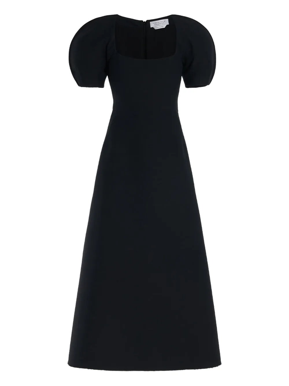 Gabriela Hearst Niahm puff-sleeve square-neck midi dress | Black | Image 1