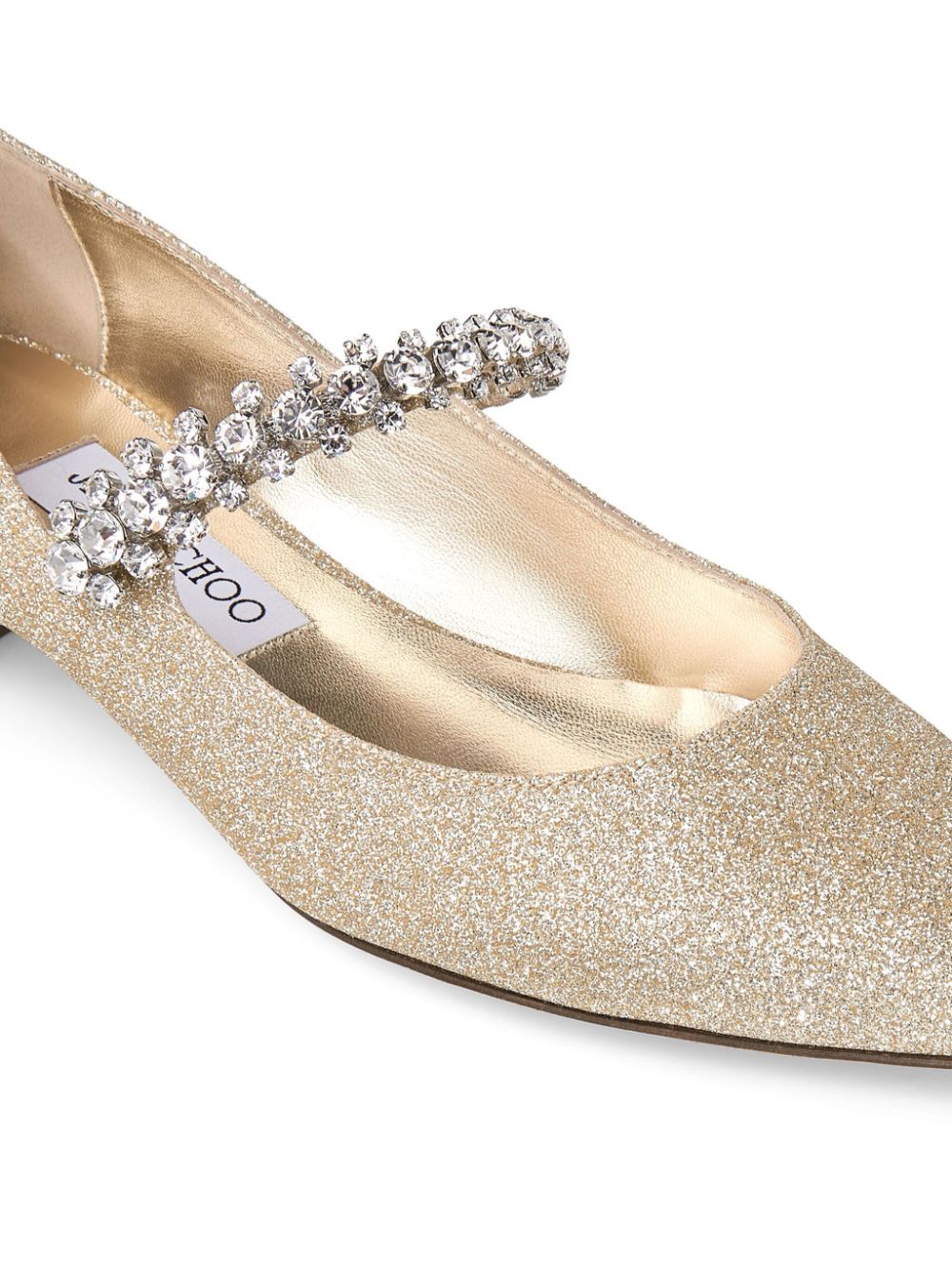 Jimmy Choo 25mm Bing ballet flats Gold