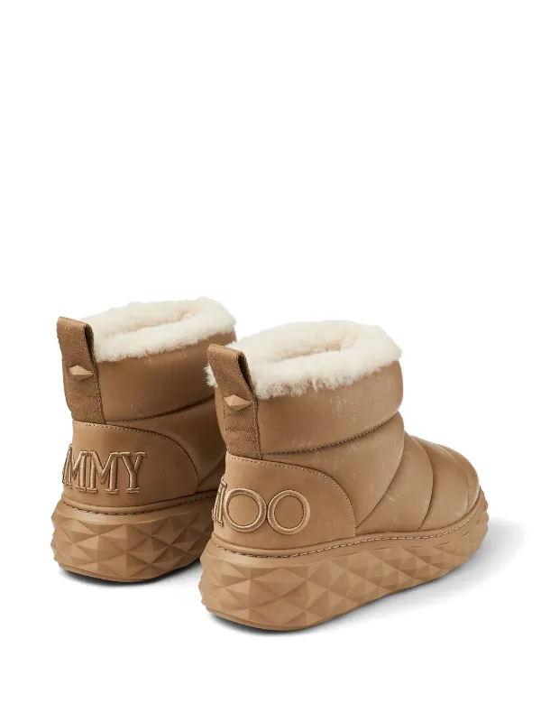 【Jimmy Choo】Xan レザー スノーブーツ Xan | Black Nappa Leather Boots | JIMMY CHOO
