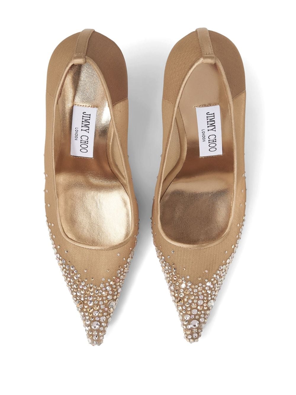 Shop Jimmy Choo 95mm Ixia Pumps In Nude