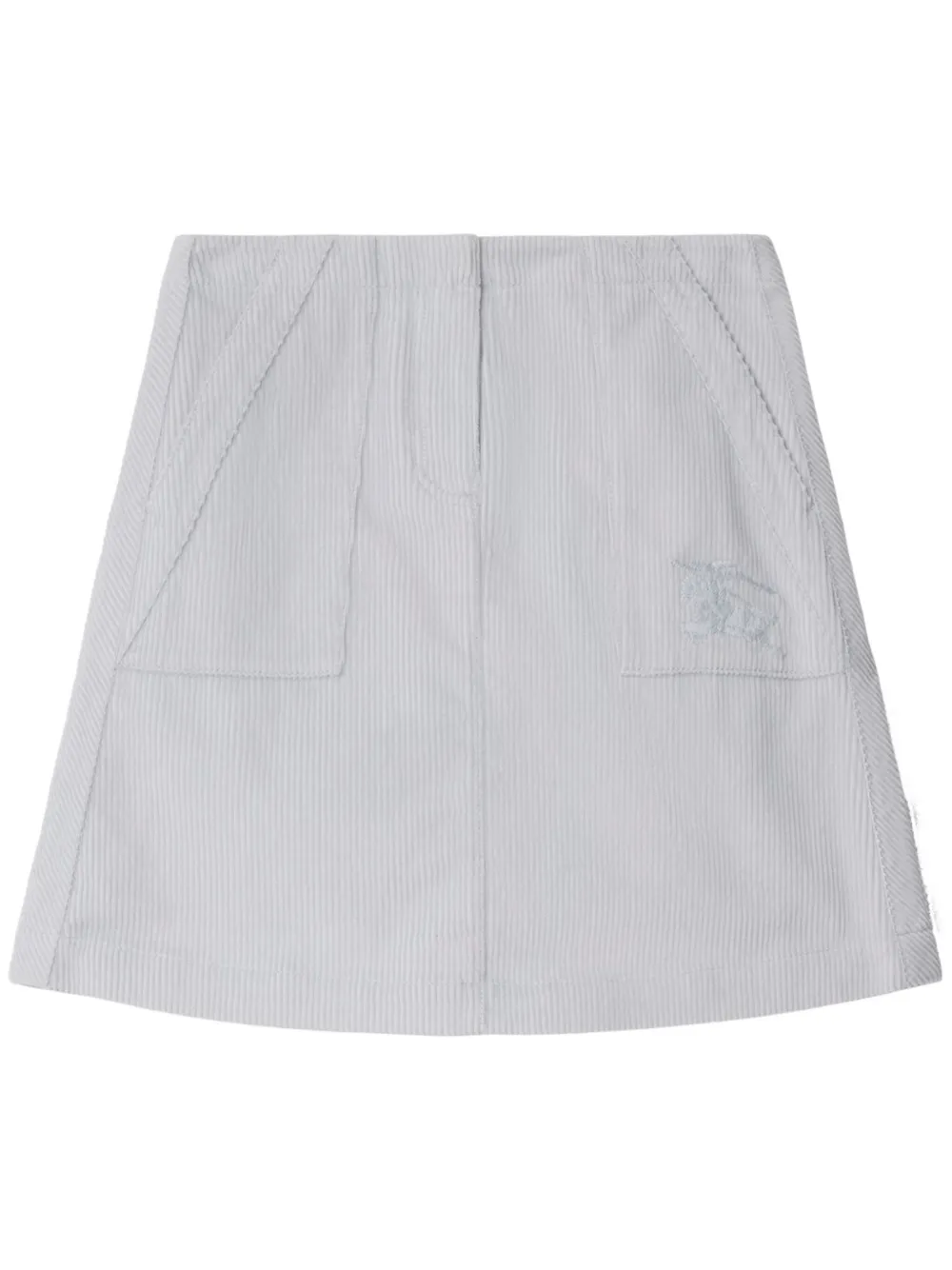 Burberry Corduroy Mini Skirt In White