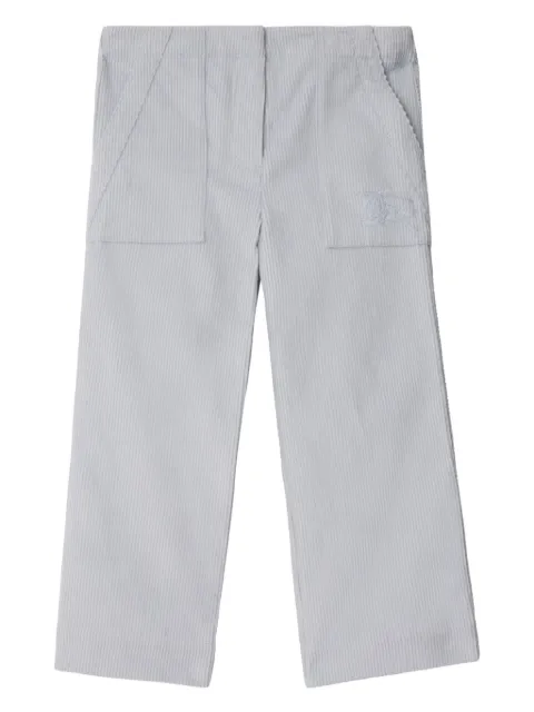 Burberry Kids pantalones de pana