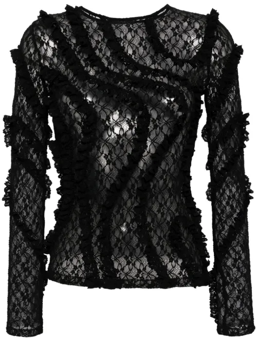 PushBUTTON haut à volants - Noir - pushBUTTON - Modalova