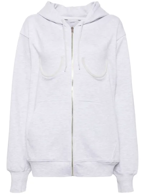 pushBUTTON cotton zip-up jacket