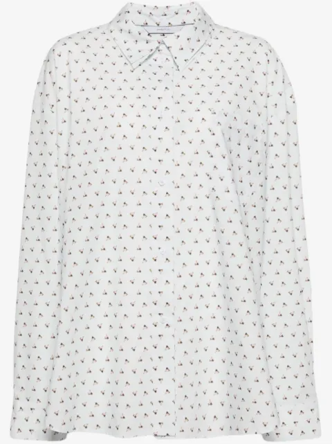 pushBUTTON all-over graphic print shirt