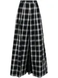 pushBUTTON checked pants - Black