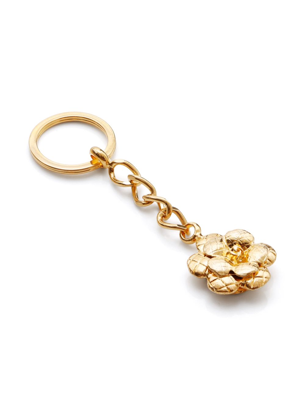 CHANEL 1990s Camellia keyring Women