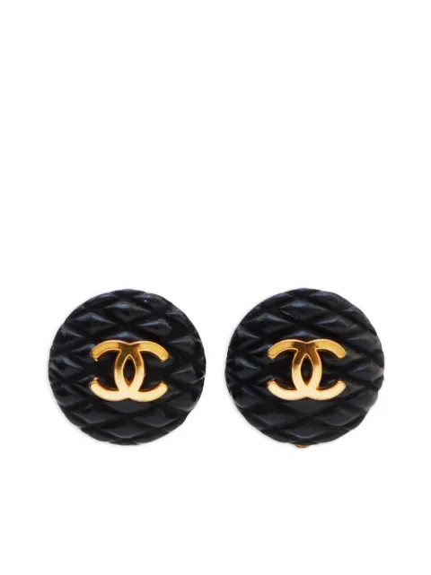 CHANEL Pre-Owned 1993 CC clip-on earrings