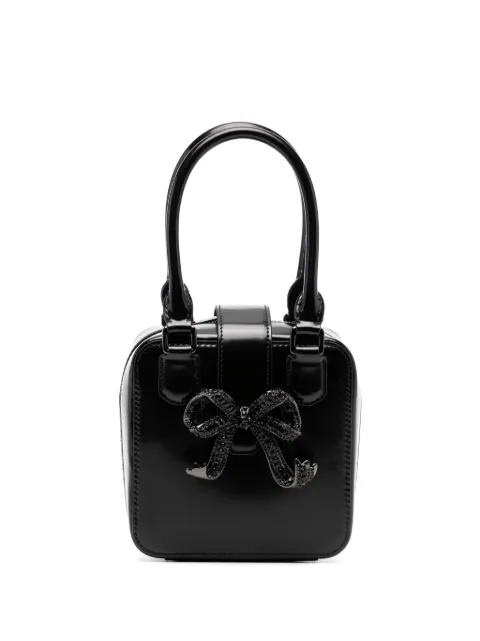Self-Portrait leather square mini bag