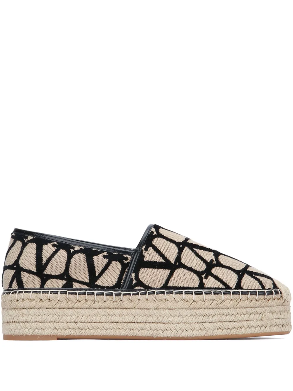 Valentino Garavani Platform Pattern Espadrilles