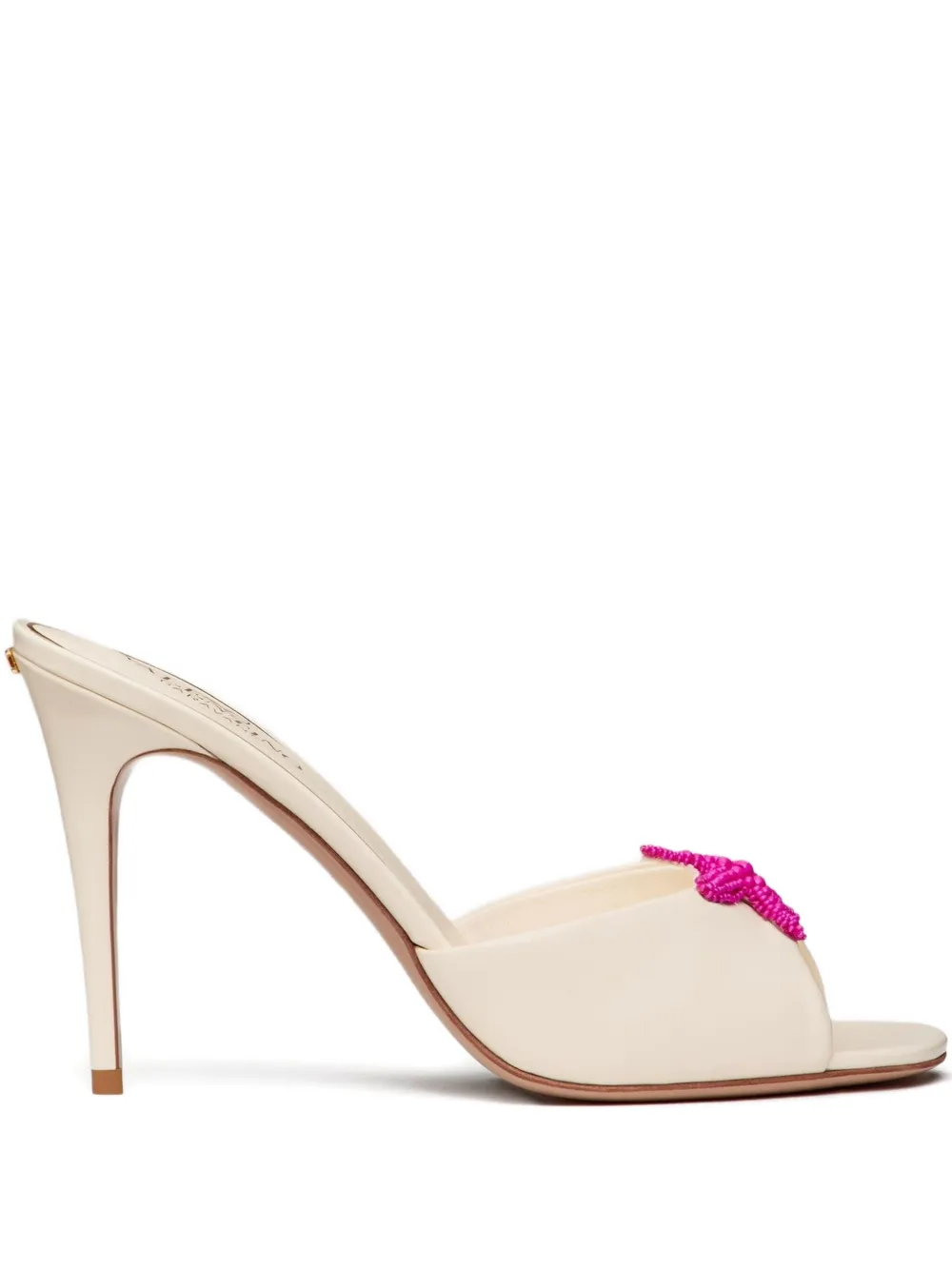Valentino Garavani 90mm starfish-embellished leather sandals Neutrals