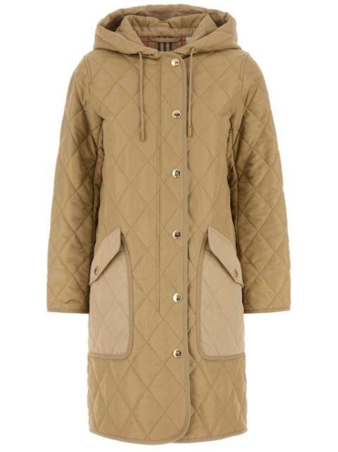 Cheap Burberry matelasse-effect coat Women