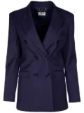 Elisabetta Franchi peak-lapels double-breasted blazer - Blue