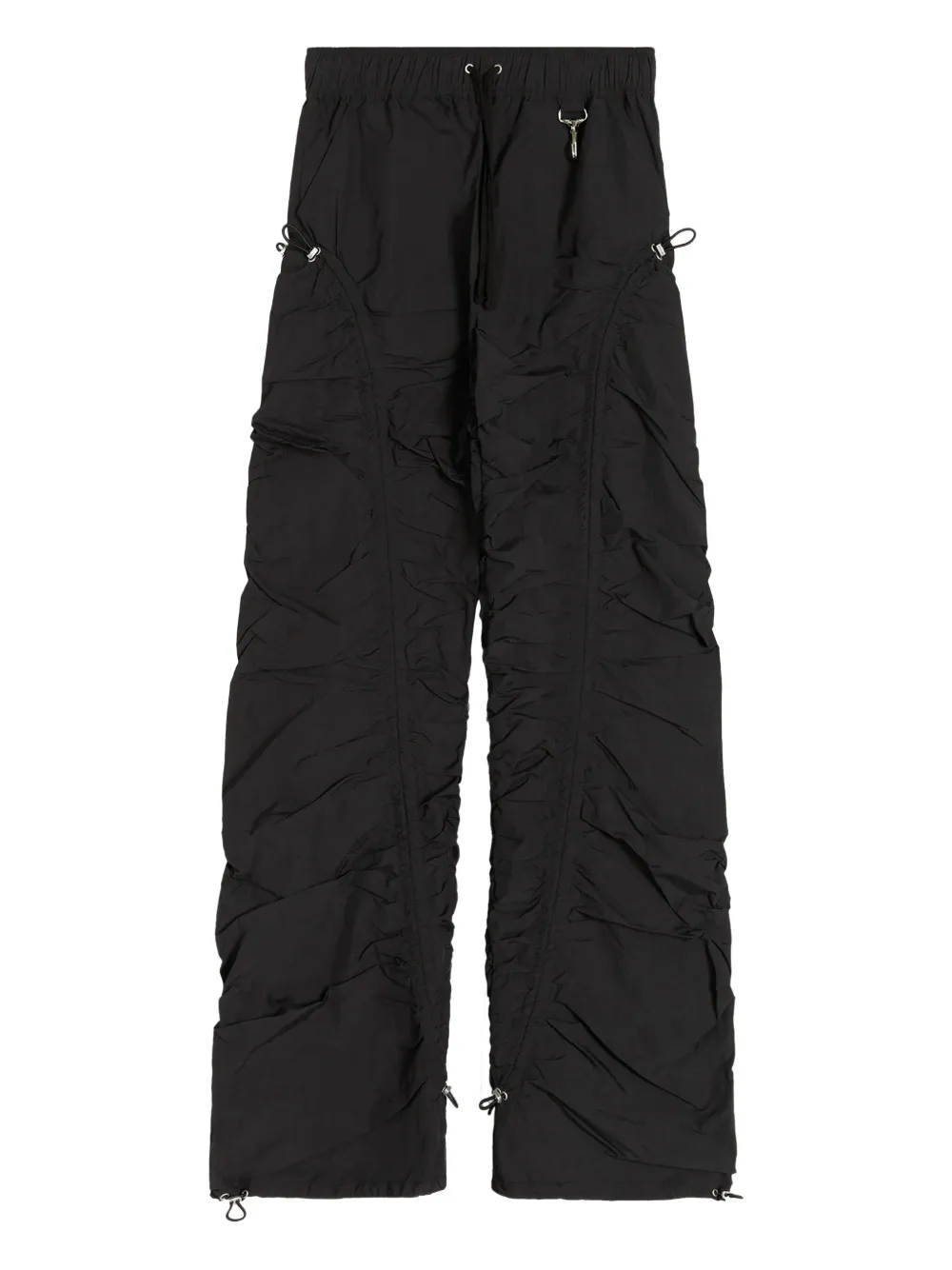cinched-panel trousers