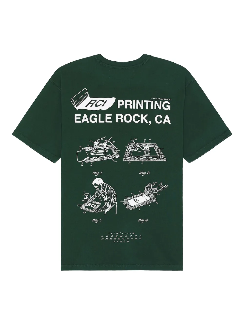 Reese Cooper Eagle Rock Printing Graphic T-shirt In Green