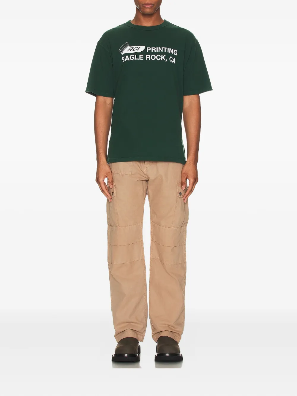 Reese Cooper eagle rock printing graphic t-shirt - Groen