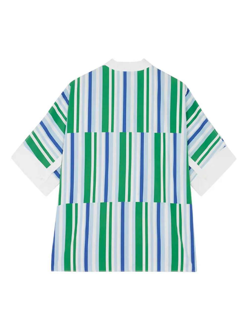 Maison Kitsuné striped shirt - Blauw