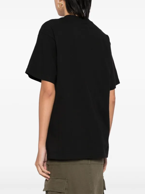 We11done Teddy Printed T-shirt | Black | FARFETCH JO