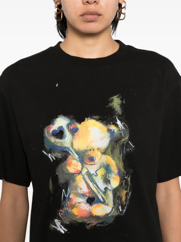 We11done Teddy Printed T-shirt | Black | FARFETCH JO