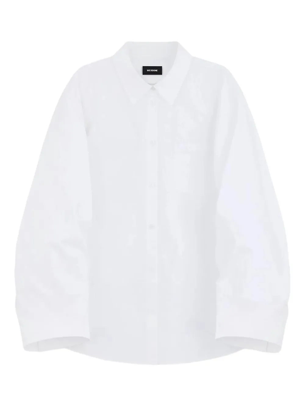 We11 Done Balloon-sleeve Cotton Shirt In White