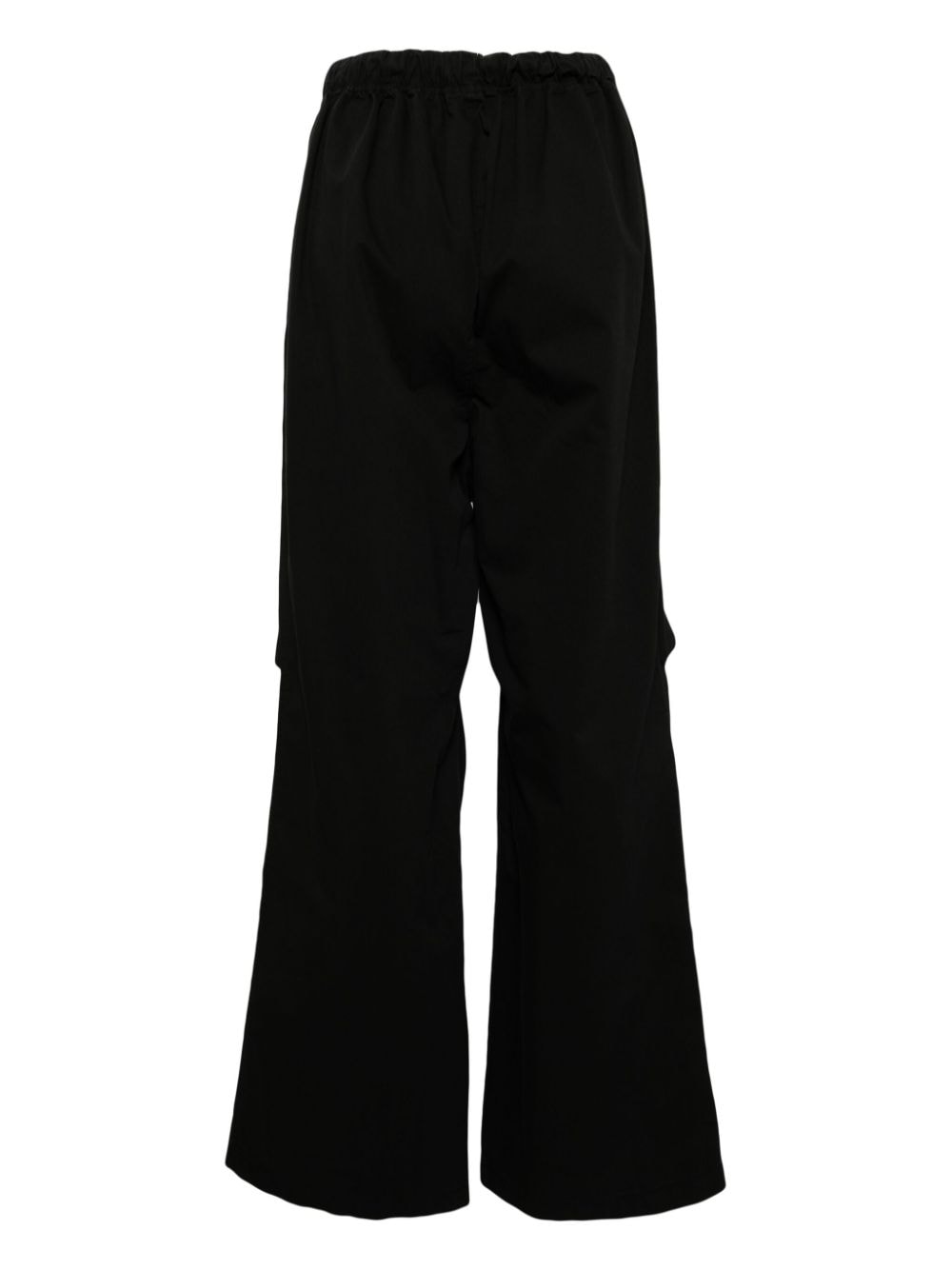 We11done logo-embroidered trousers - Zwart