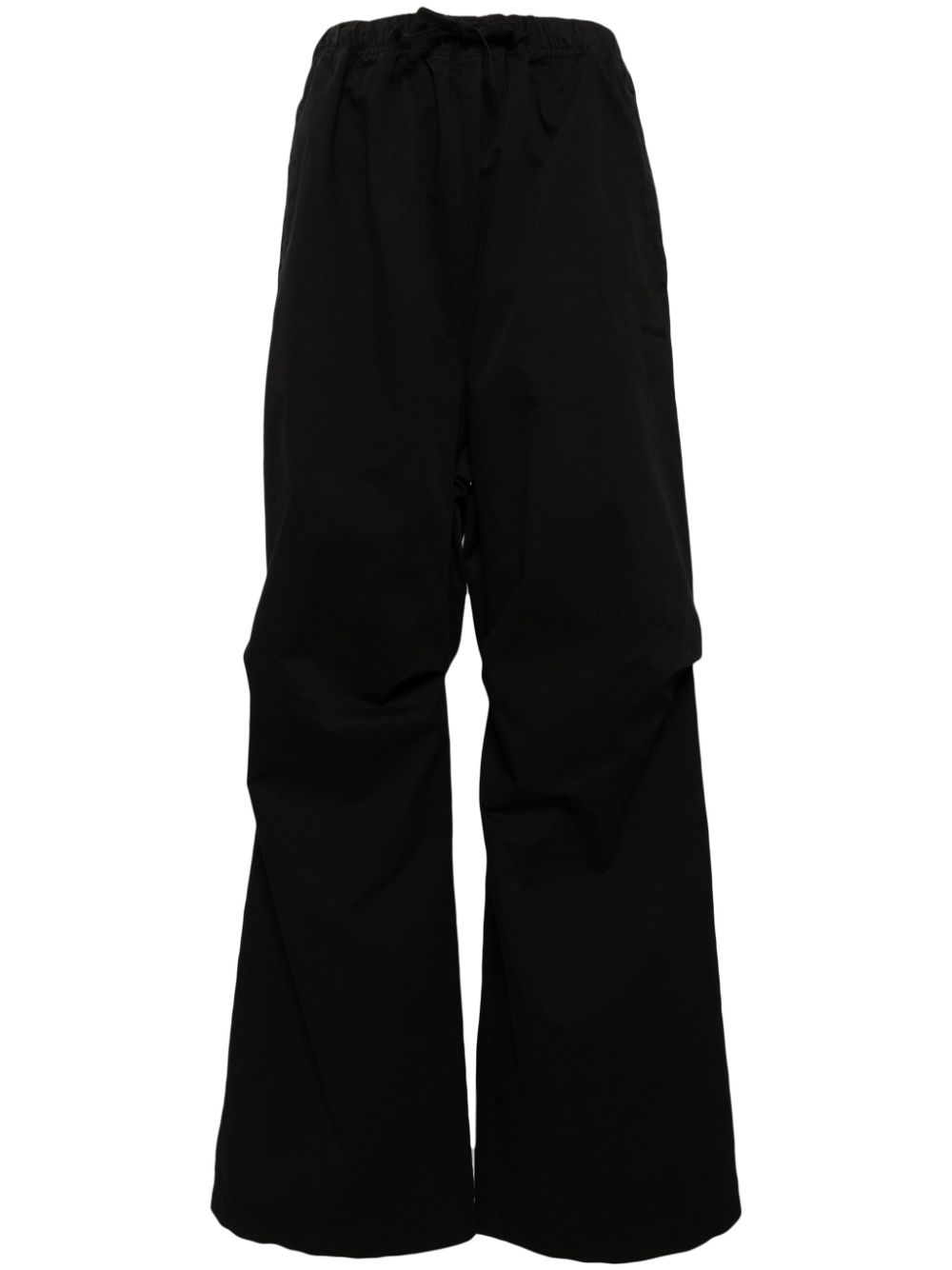 logo-embroidered trousers