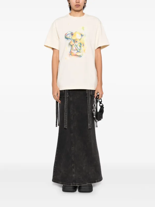 We11done Teddy Printed T-shirt | Neutrals | FARFETCH JO