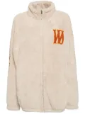 We11done Boucle Logo Fleece jacket - Neutrals