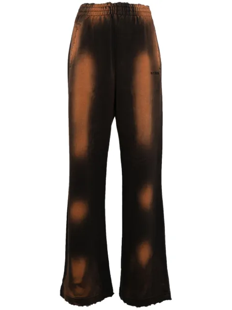 We11done pants con efecto envejecido
