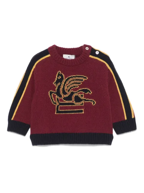 ETRO KIDS Pegaso-intarsia sweater