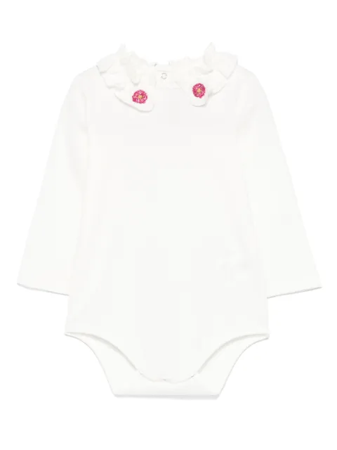 Simonetta ruffle-collar bodysuit
