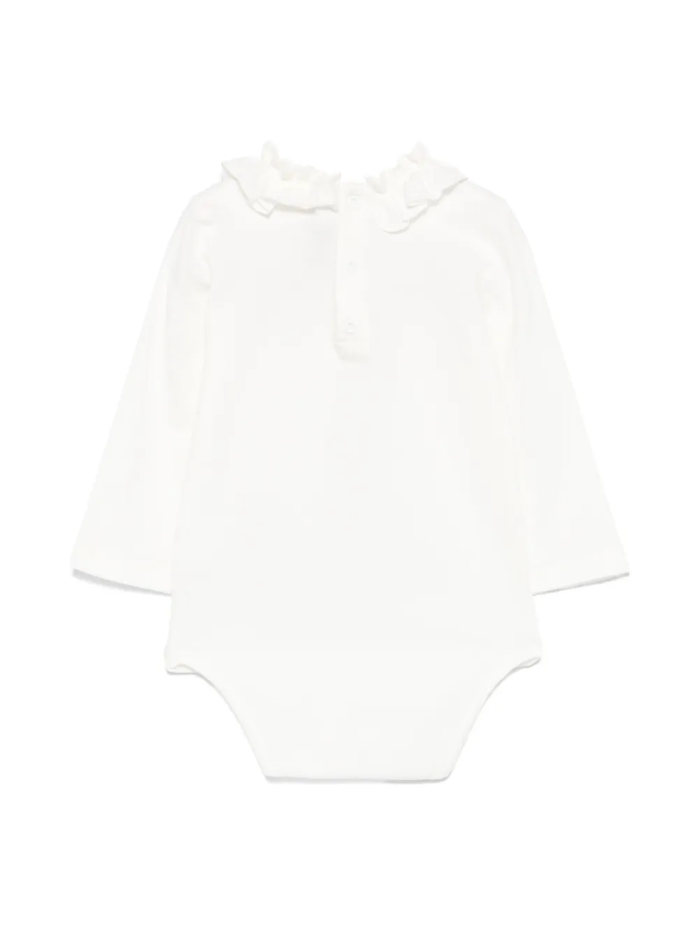 Simonetta Romper met ruchekraag - Wit