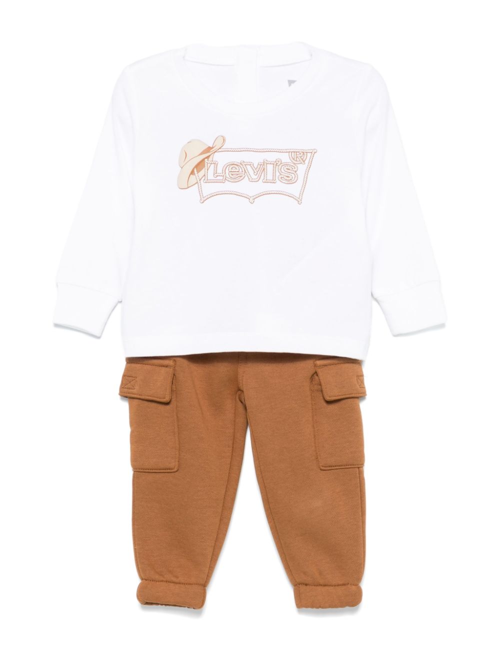 Levi's Kids T-shirt en cargo broek - Blauw