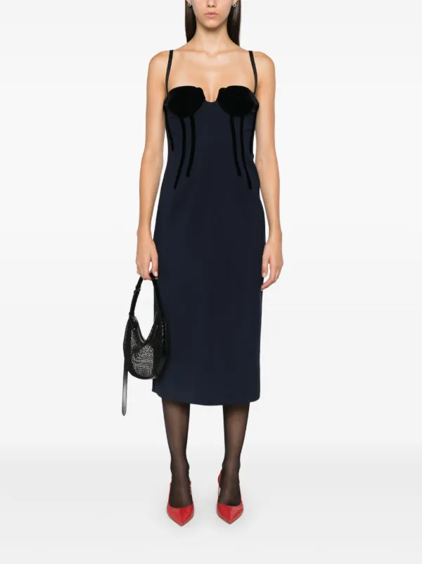 Sportmax Anemone Midi Dress | Blue | FARFETCH NO