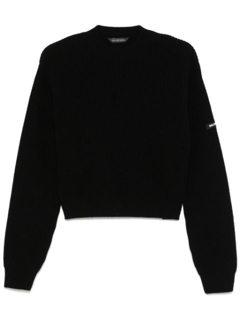 Balenciaga patch cropped sweater Men