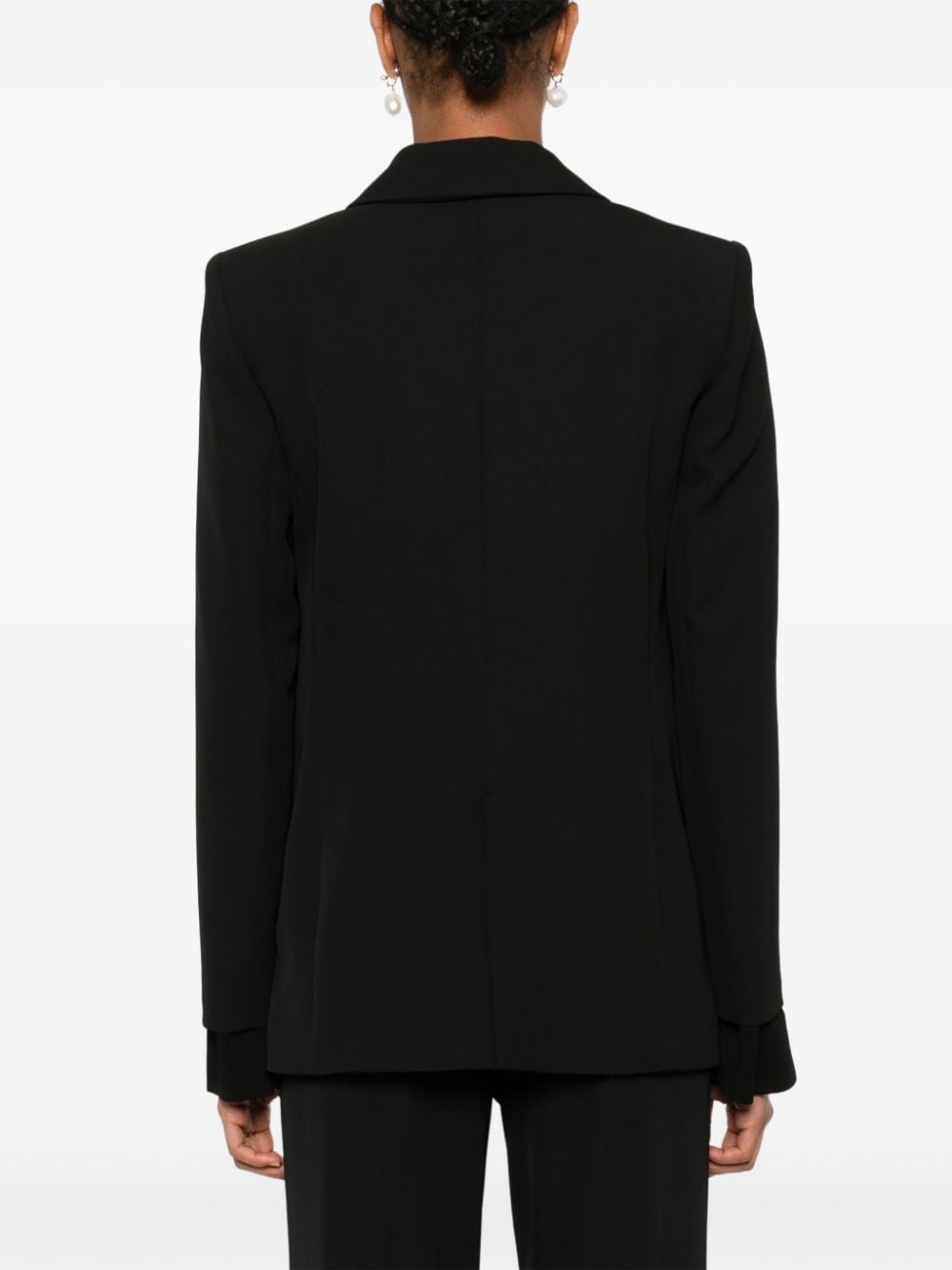 Shop Patrizia Pepe Single-breasted Blazer In Black